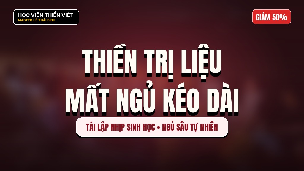 Thiền trị liệu mất ngủ kéo dài