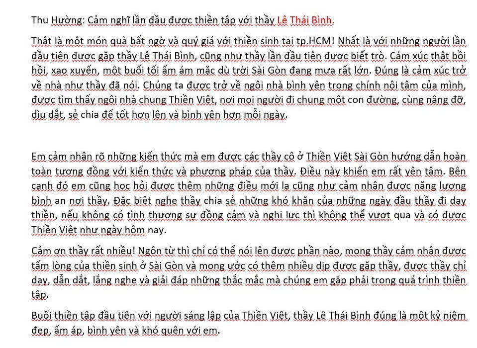 Feedback học viên 3