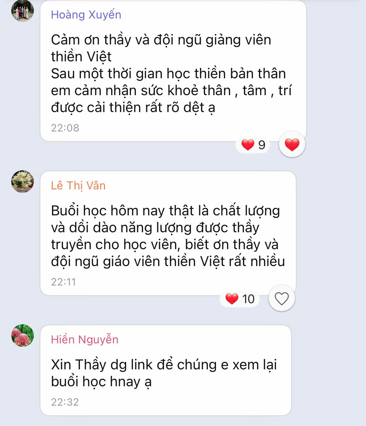 Feedback học viên 8
